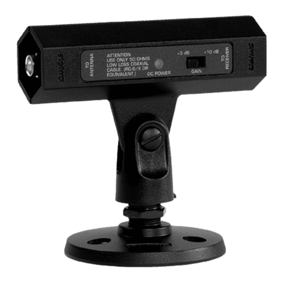 Shure UA830 Series User Manual