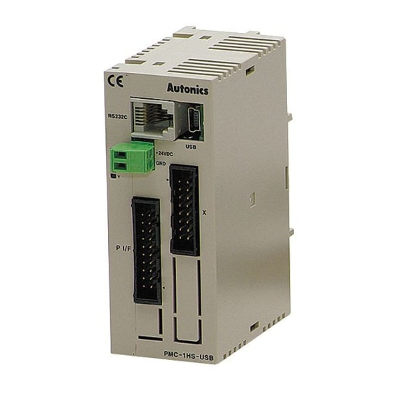 Autonics 1-Axis High Speed Stand-Alone Series Manuals