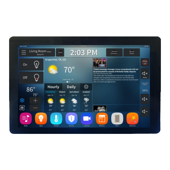User Manuals: FDI ELI101-IPHW LCD Touchscreen Module