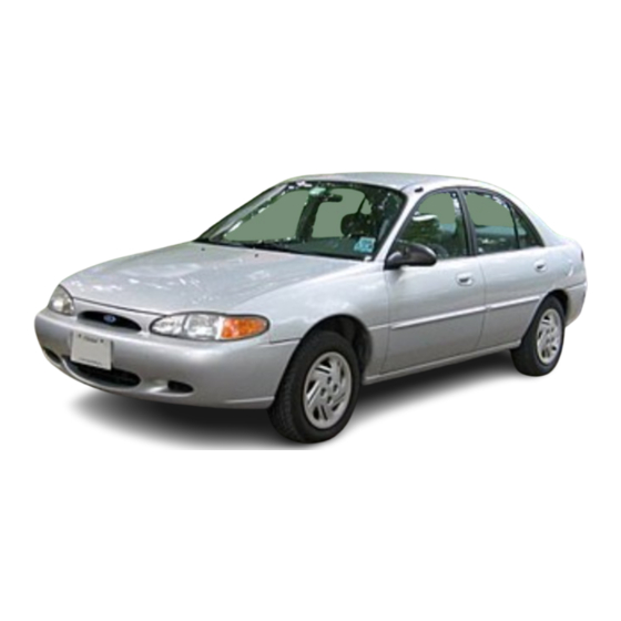 Ford 2001 Escort Owner's Manual