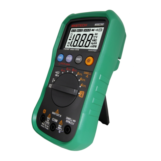 Mastech MS8239D Operator's Manual