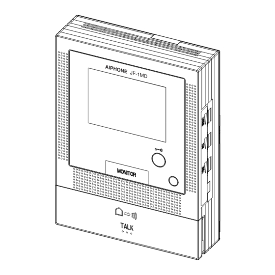 Aiphone JF-1FD Installation & Operation Manual