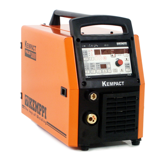 Kemppi Kempact Pulse 3000 Operation Instructions Manual