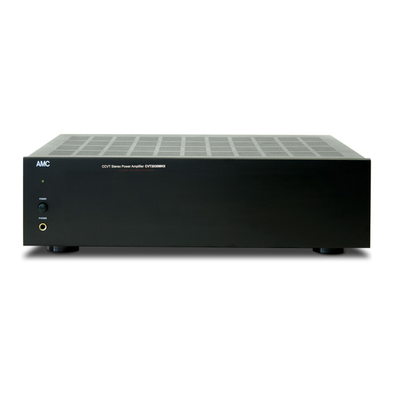AMC CVT2030MKII Instructions For Installation & Operation