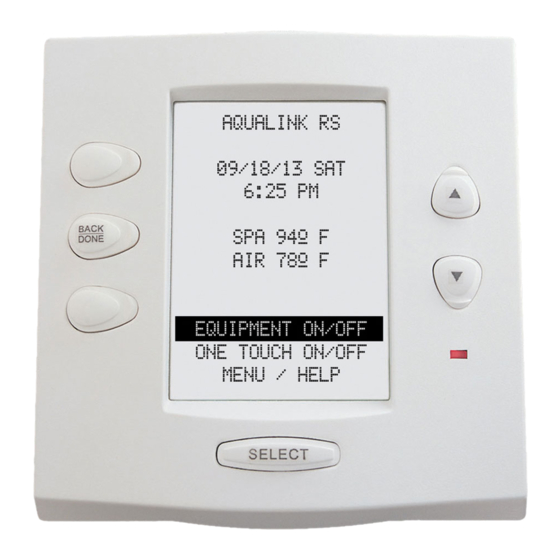 Jandy AquaLink RS Installation Instructions