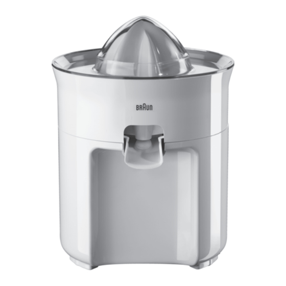 Braun CitrusQuick 3 CJ 3050 Quick Start Manual