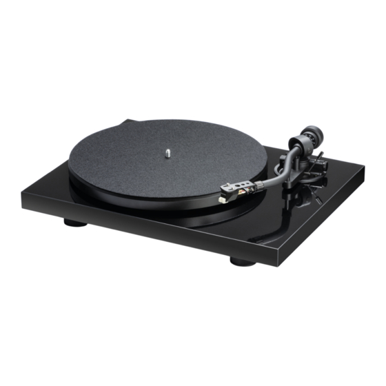 Pro-Ject Audio Systems Debut S Setup Manual