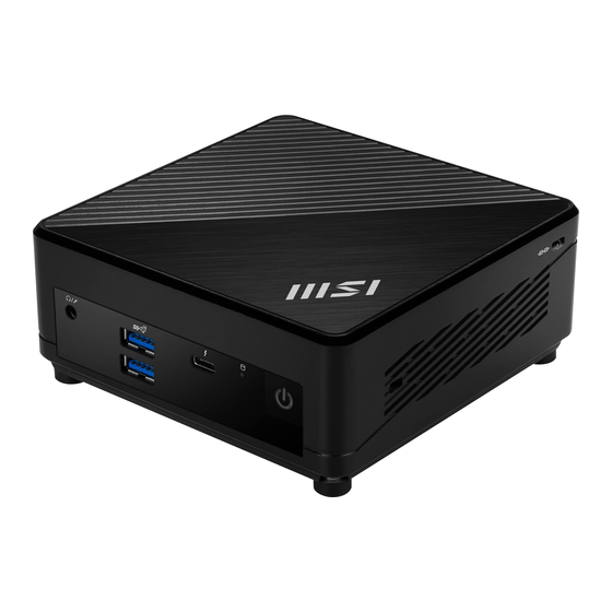 MSI Cubi 5 10 M-033EU Manual