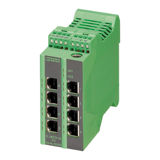 Phoenix Contact FL SWITCH LM 8TX-E Installation
