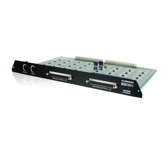 ALLEN & HEATH GS-R24 User Manual