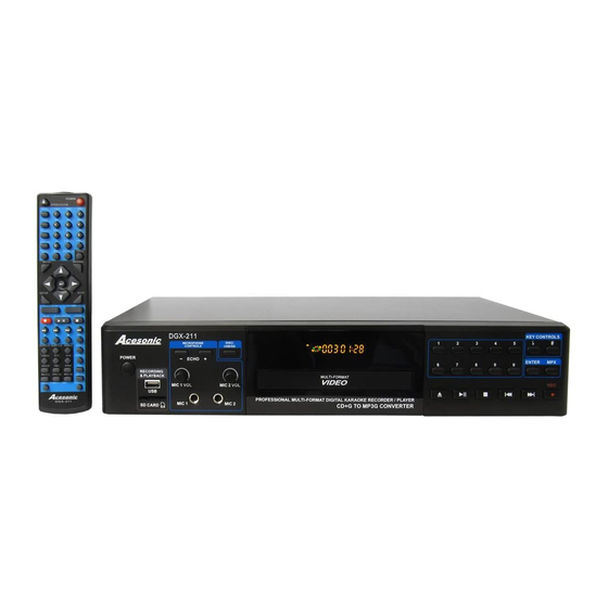 Acesonic DGX-211 User Manual