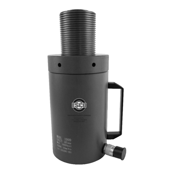 Esco 10808 Manual & Parts List