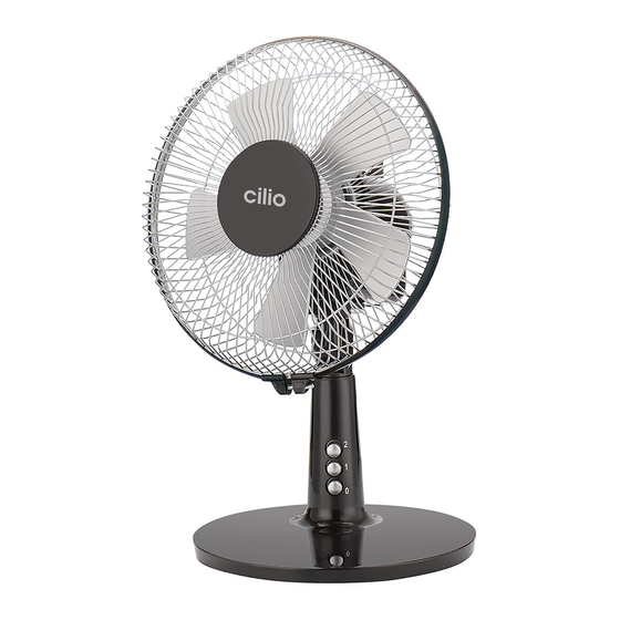Cilio VENTO 27 Table Fan Manuals