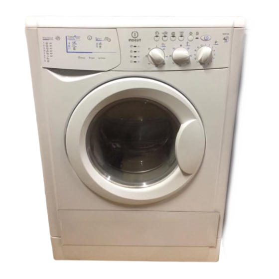 Indesit WIDL 106 Instructions For Use Manual