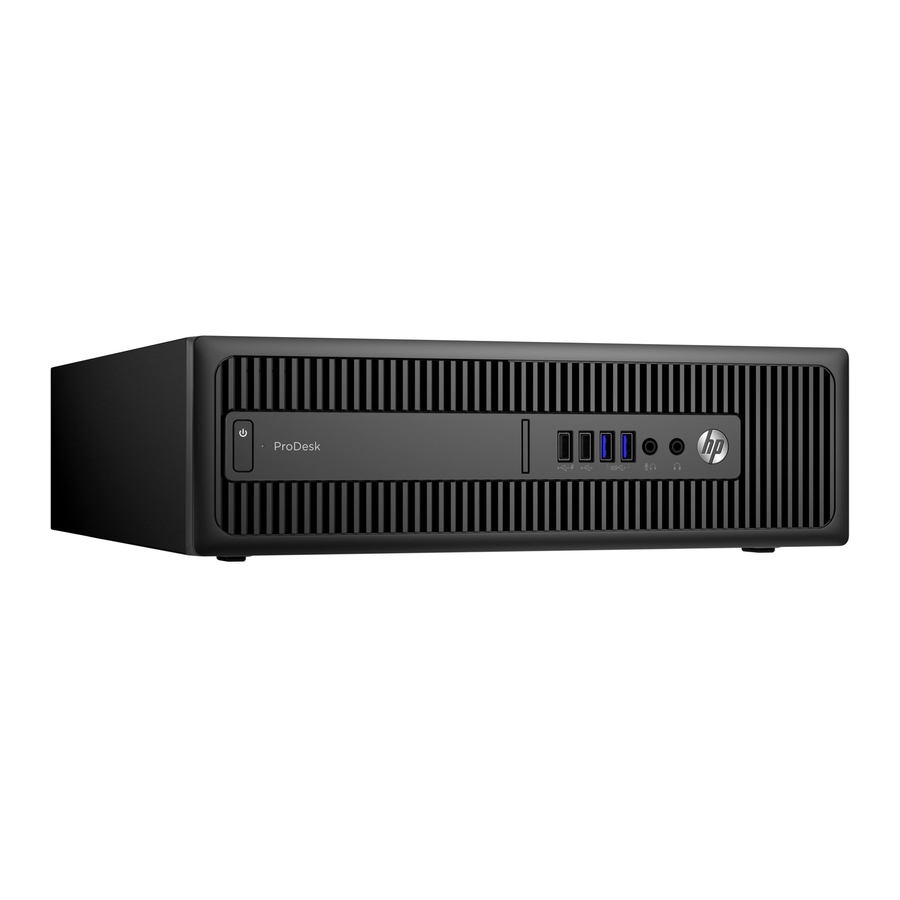 HP ProDesk 600 G2 Small Form Factor Maintenance And Service Manual