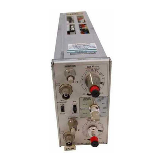 Tektronix 7A26 Instruction Manual
