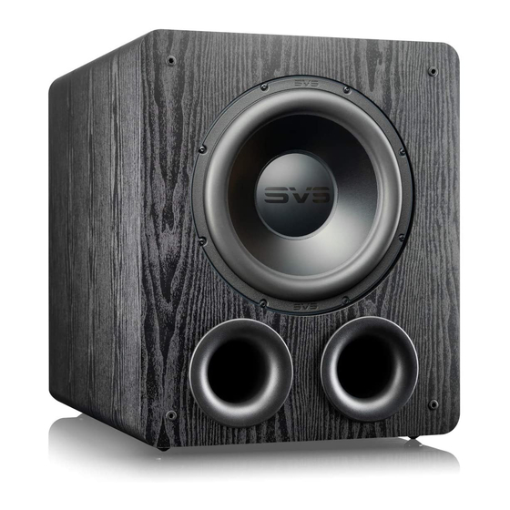 SVS PB-2000 Pro Owner's Manual