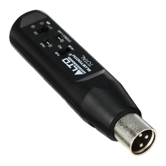 Alto Professional Bluetooth Total User Manual