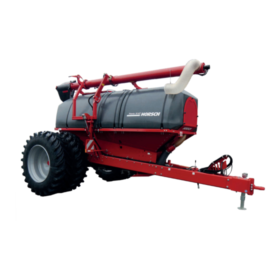 horsch SW 12000 SD Operating Instructions Manual