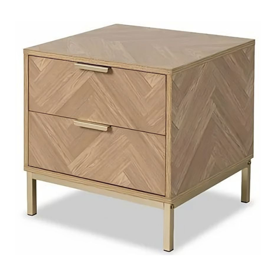 Mocka Bronte Bedside Table Assembly Instructions Manual