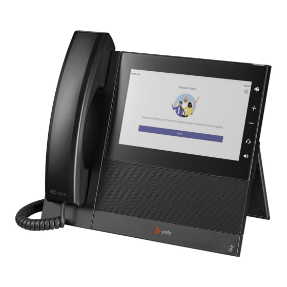 Poly CCX 600 Quick Start Manual