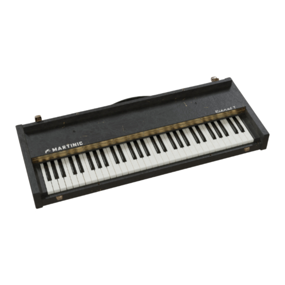 MARTINIC Pianet T Manuals