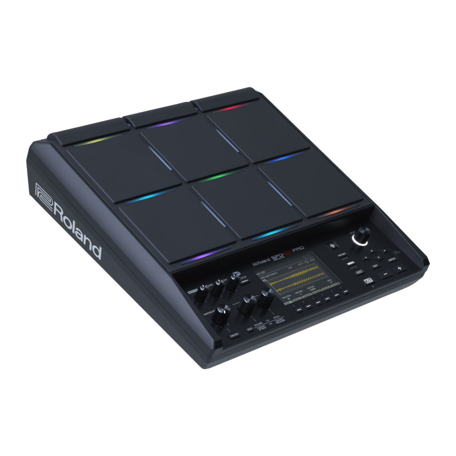 Roland SPD-SX PRO Manual