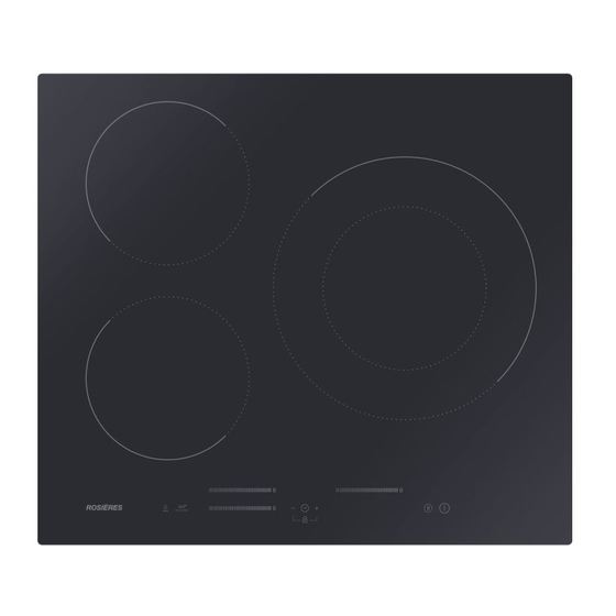 ROSIERES RSI633MC/G3 Induction Hob Manuals