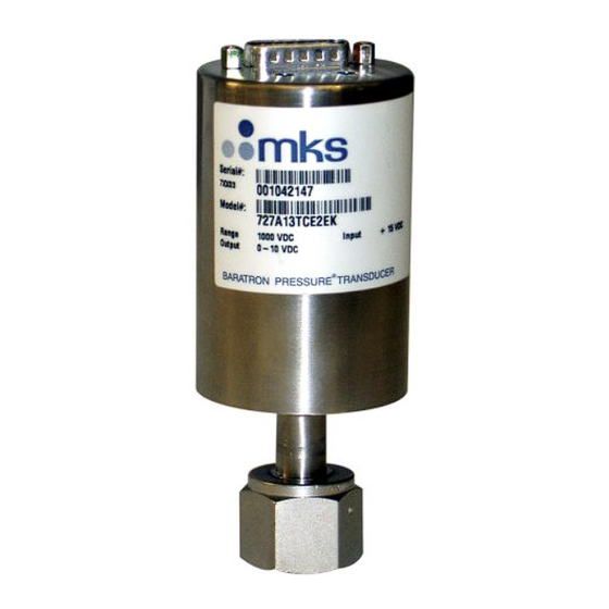 MKS Baratron 727 Manuals