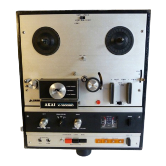 Akai X-1800SD Service Manual