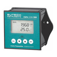 EUTECH INSTRUMENTS Alpha CON 500 Instruction Manual