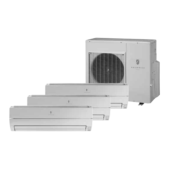 Friedrich DUCTLESS SPLIT SYSTEMS M27TYF Specification