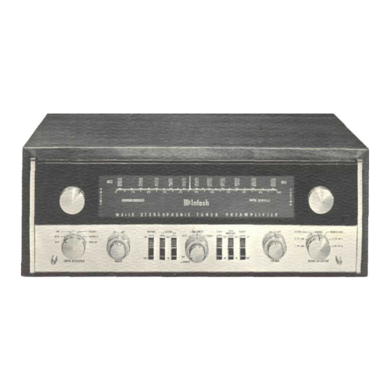 McIntosh MX 110 Owner's Manual