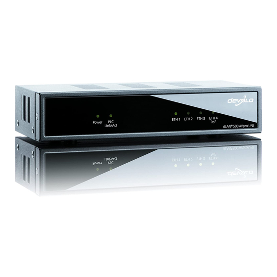 Devolo dLAN 500 AVpro UNI Manual