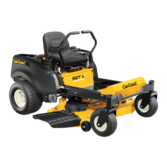 Cub Cadet RZT L Series Operator's Manual