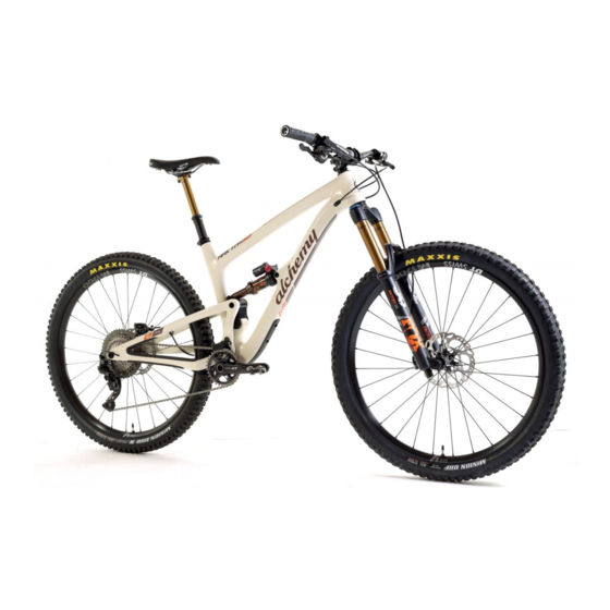 User Manuals: alchemy Arktos29 Mountain Bike