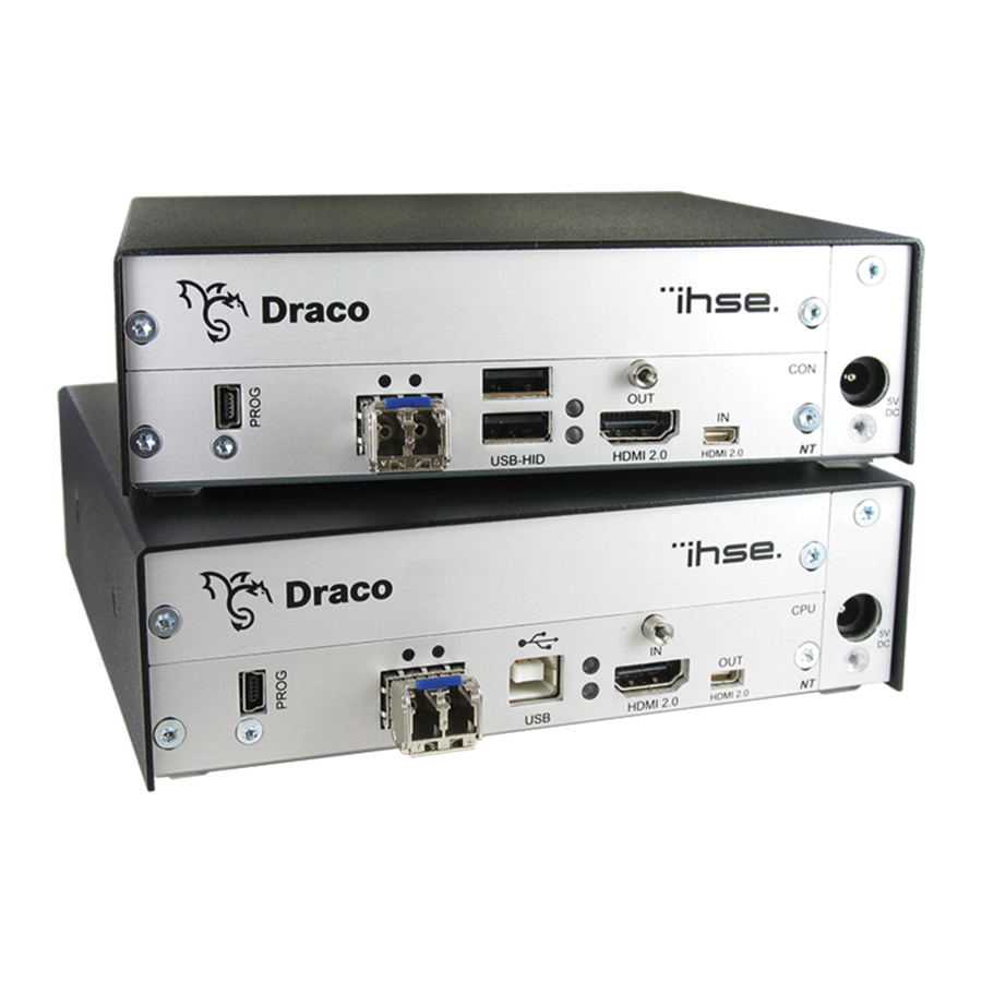 Ihse Draco vario Dual Link/Head Manuals