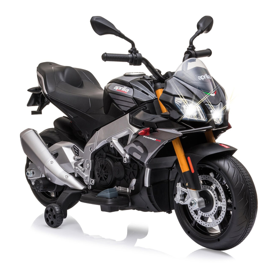 Jamara Ride on Aprilia Tuono Instructions Manual