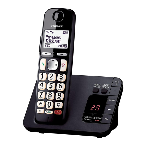 Panasonic KX-TGE823E Operating Instructions Manual