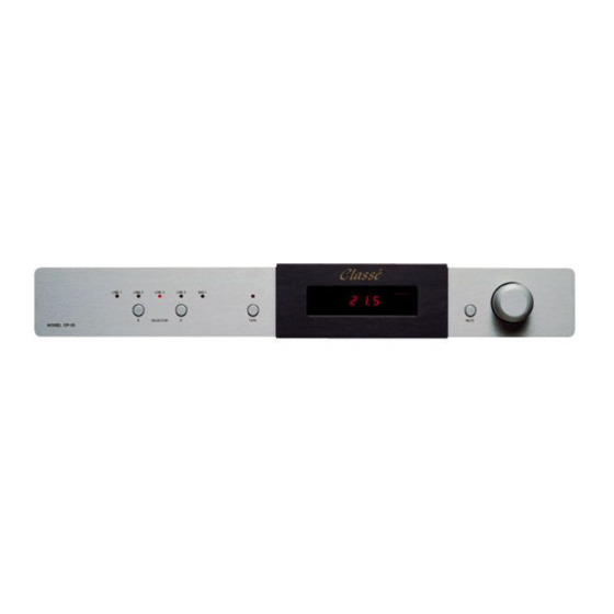 Classe Audio CP-35 Owner's Manual