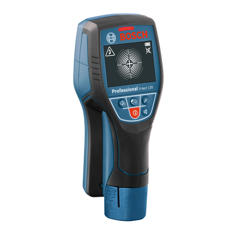 Bosch Professional D-tect 120 Manual