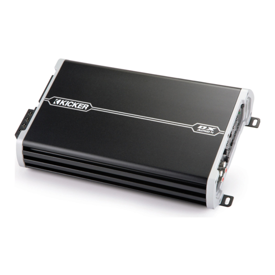 Kicker DXA250.4 Manuals