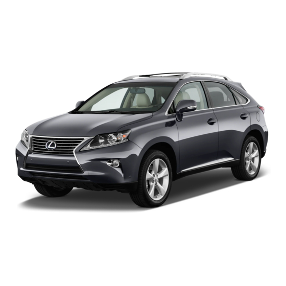 Lexus 2014 RX 350 Warranty And Services Manual