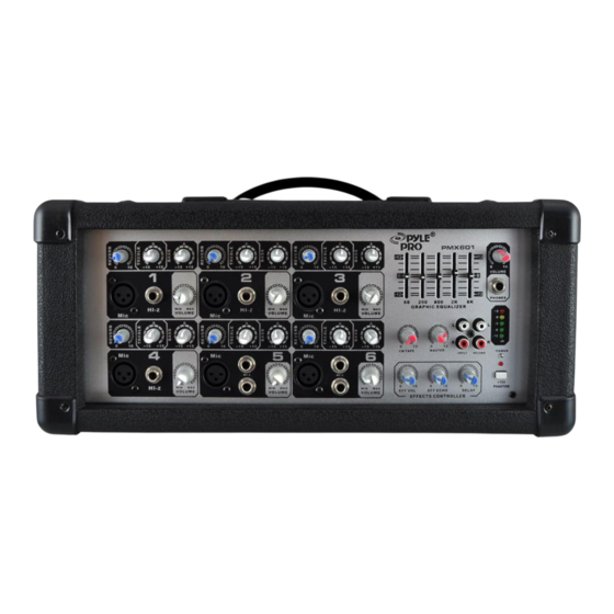 Pyle Pro PMX601 Owner's Manual