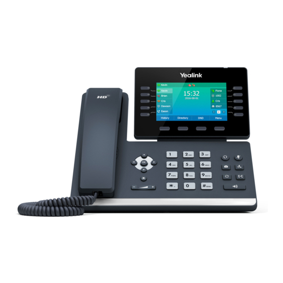 Weave Yealink T54W Quick User Manual