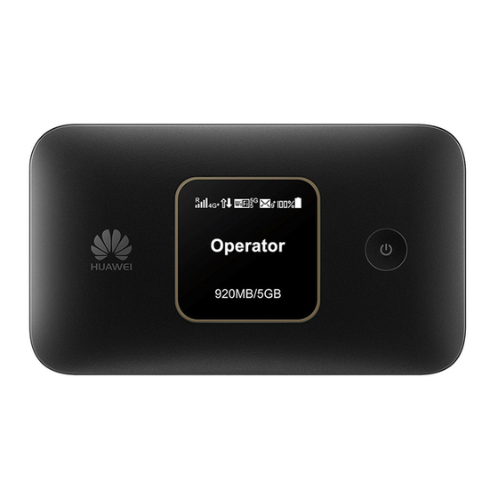 User Manuals: Huawei E5785-331 Mobile WiFi Router
