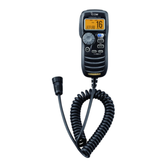 Icom HM-162B/SW Instructions Manual