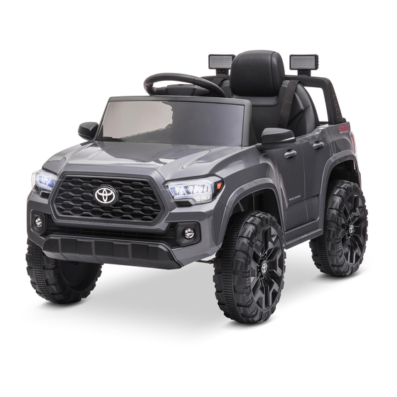 Kidzone Licensed Toyota Tacoma Ride On Instruction Manual