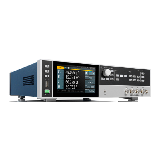 Rohde & Schwarz R&S LCX200 Getting Started