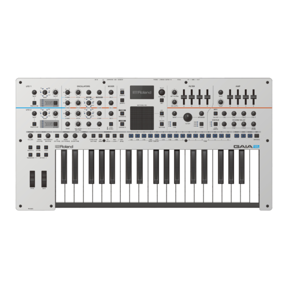 Roland GAIA 2 Reference Manual